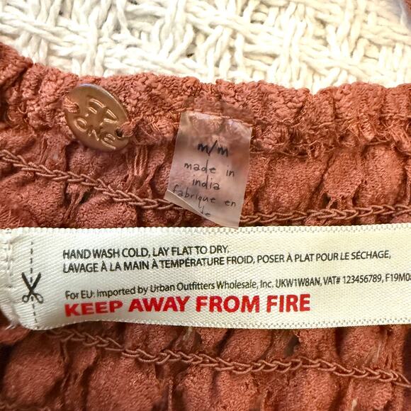 Free People One medium Adella crochet lace maxi slip dress D2 3101 - Picture 5 of 10